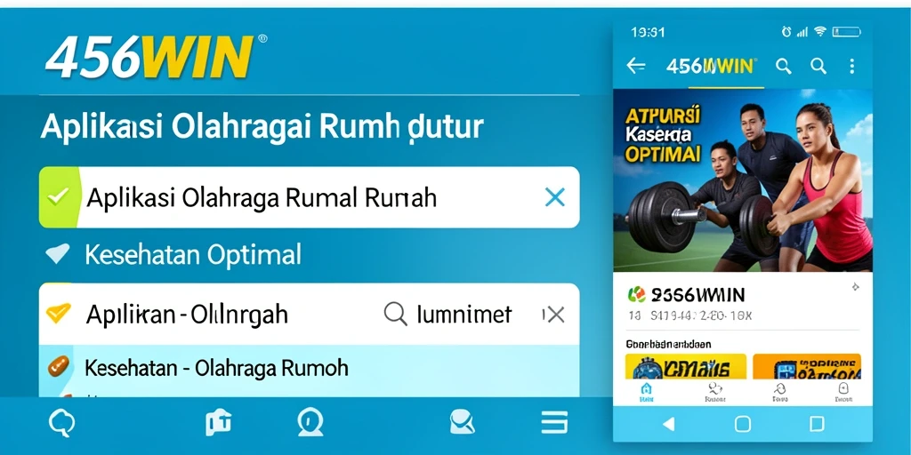 Tampilan antarmuka 456WIN yang memudahkan navigasi fitur olahraga rumah.