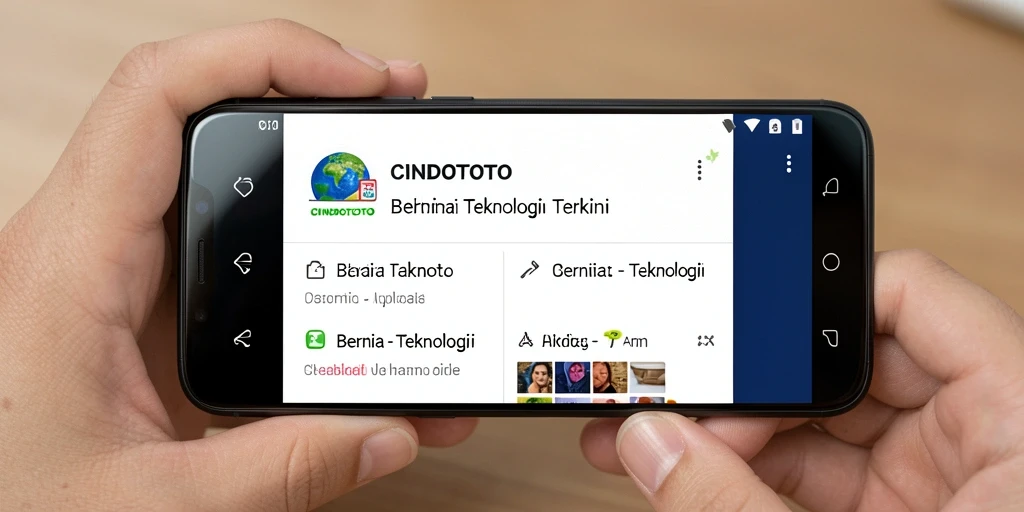 Antarmuka CINDOTOTO yang modern dan menarik.