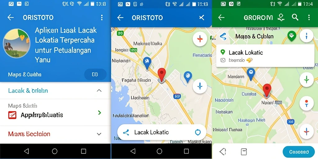 Tampilan antarmuka aplikasi Lacak Lokasi ORISTOTO yang informatif.
