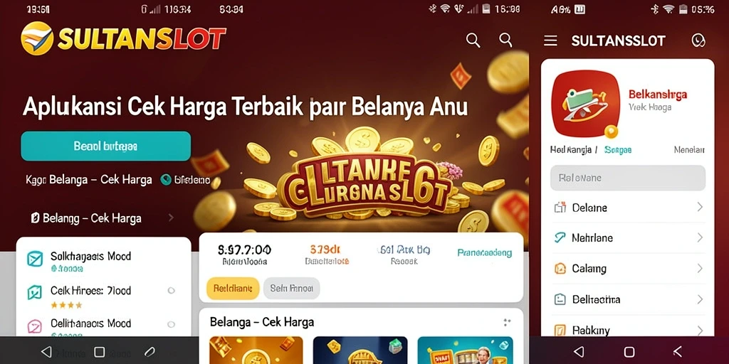 Antarmuka aplikasi SULTANSLOT yang intuitif dan fungsional.