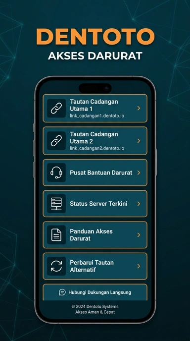Tampilan link alternatif dentoto